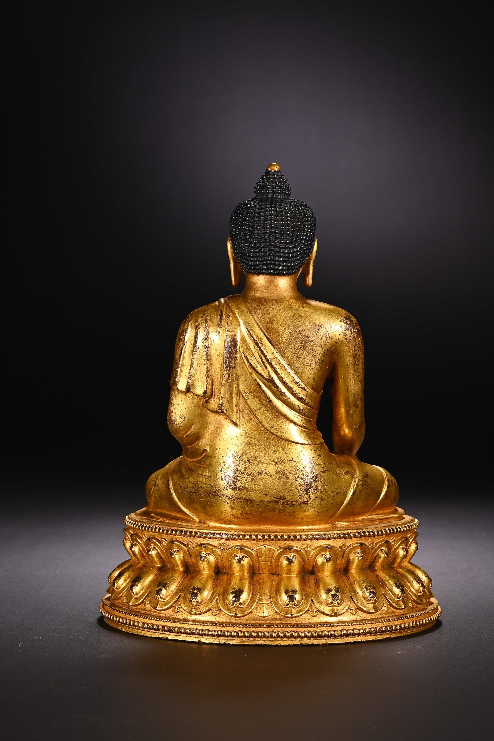 Gilt Bronze Sakyamuni Figure - 6