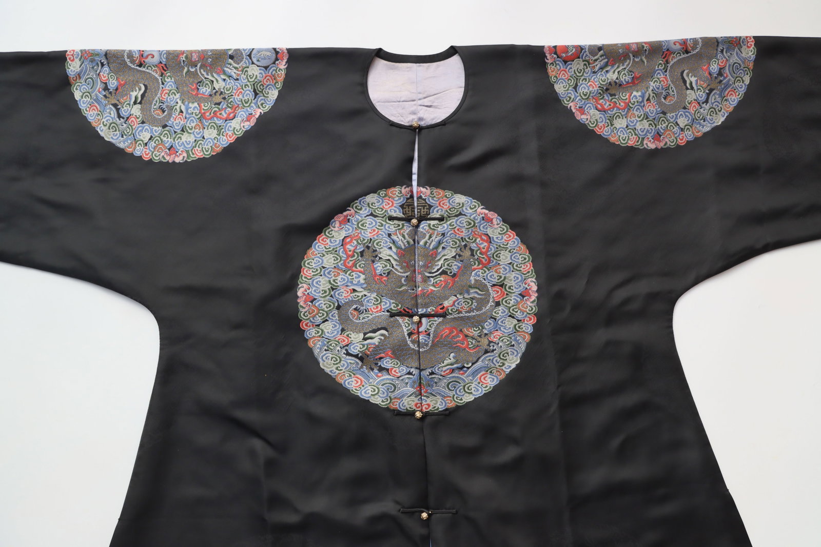 Silk Embroidery Cloud and Dragon Pattern Dragon Robe - 2