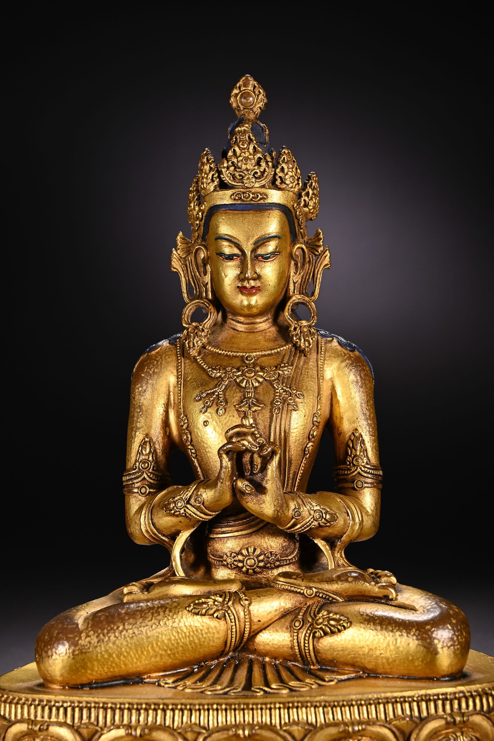 Gilt Bronze GuanYin Figure - 2