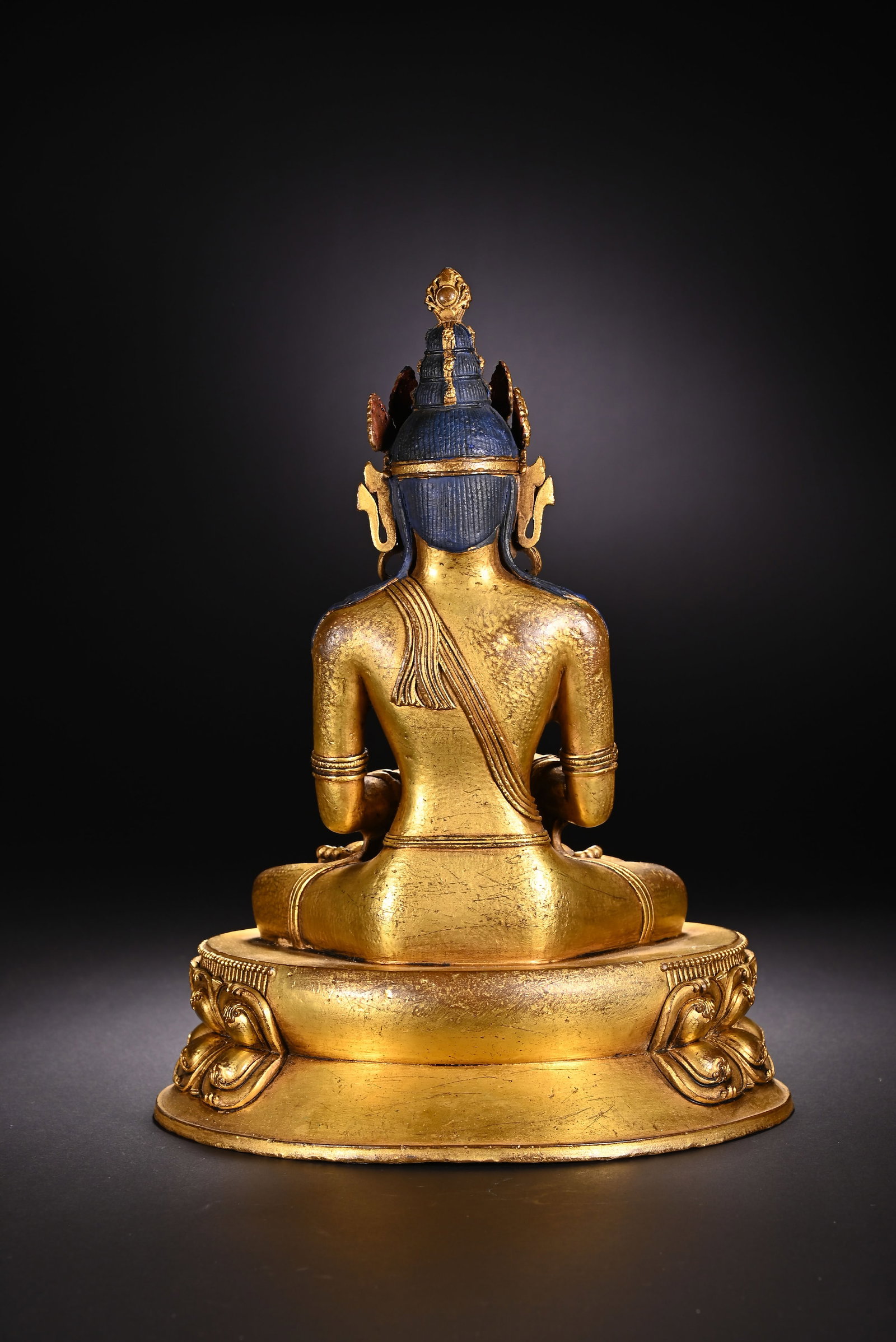 Gilt Bronze GuanYin Figure - 7