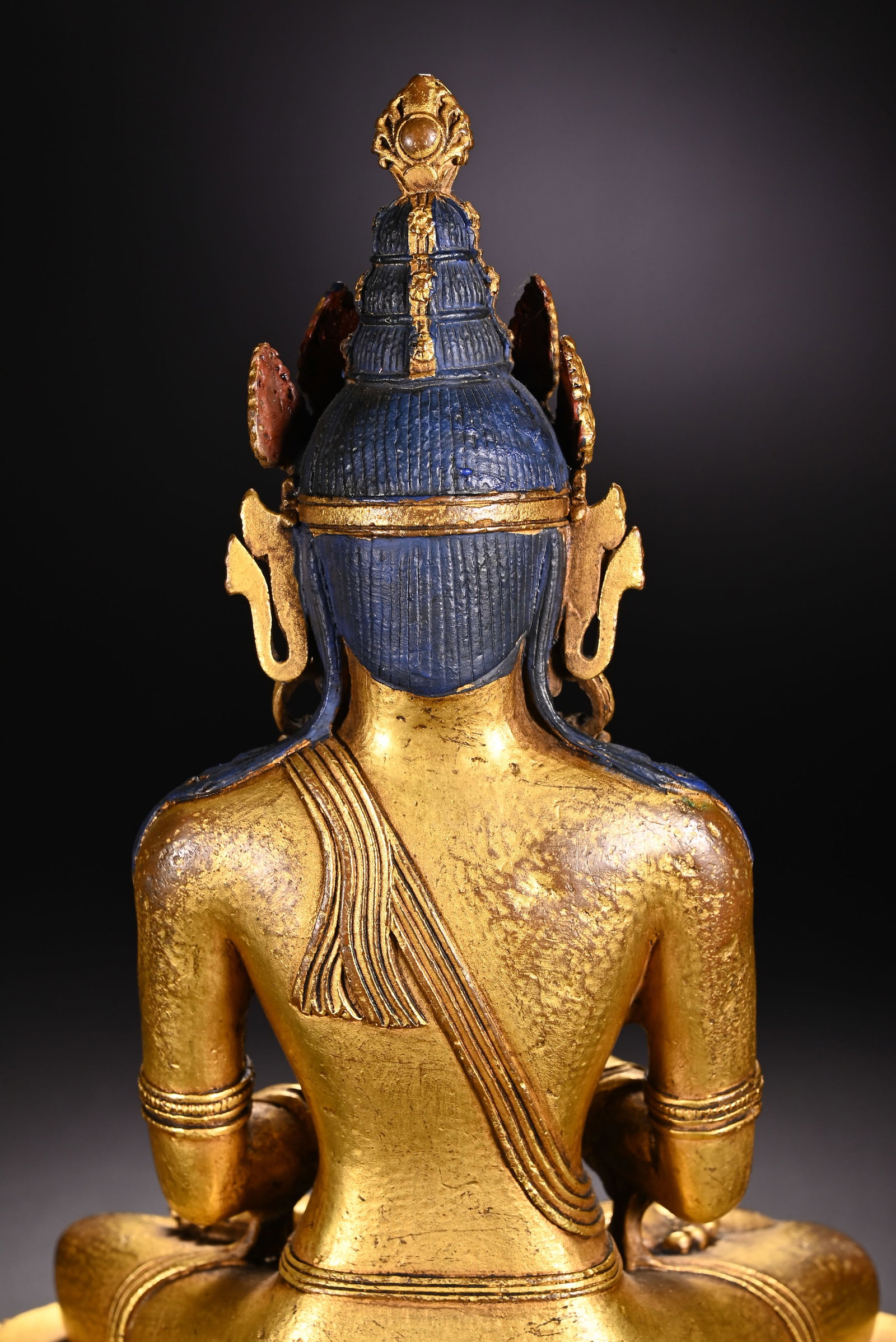 Gilt Bronze GuanYin Figure - 8