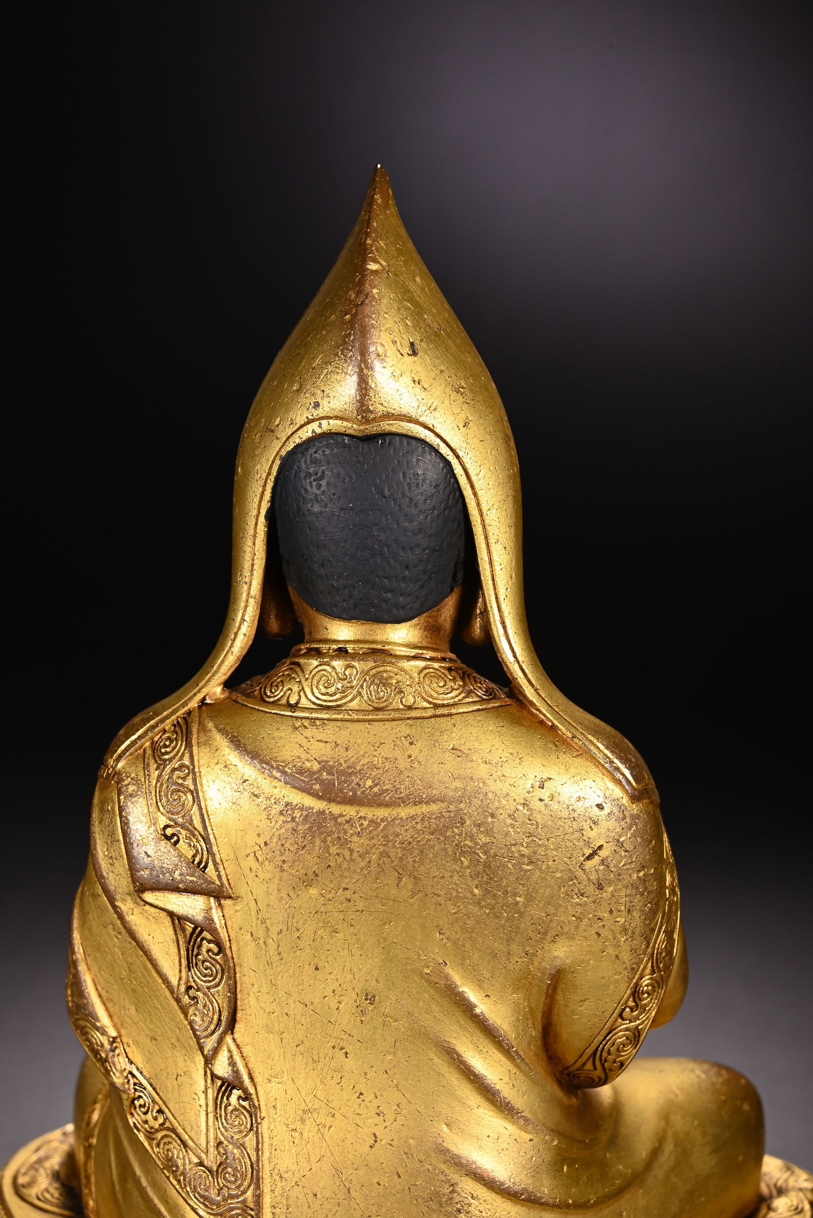Gilt Bronze Tsongkhapa Figure - 7