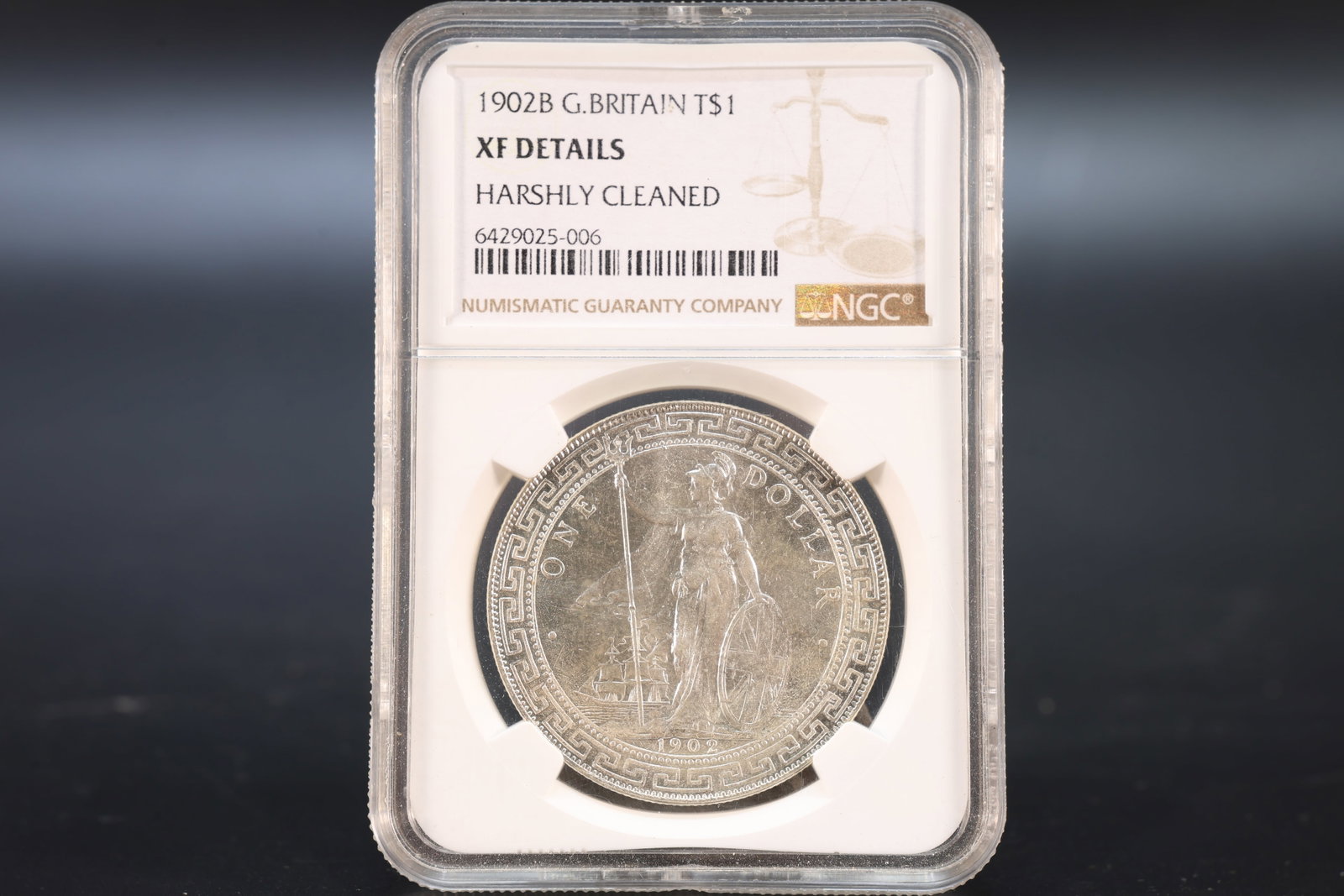A Chinese Silver Coin: A Chinese Silver Coin (6 x 8.5 x 1.2cm)