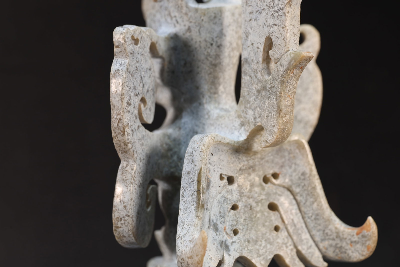 Jade Carved Beast Shape Figure - 10