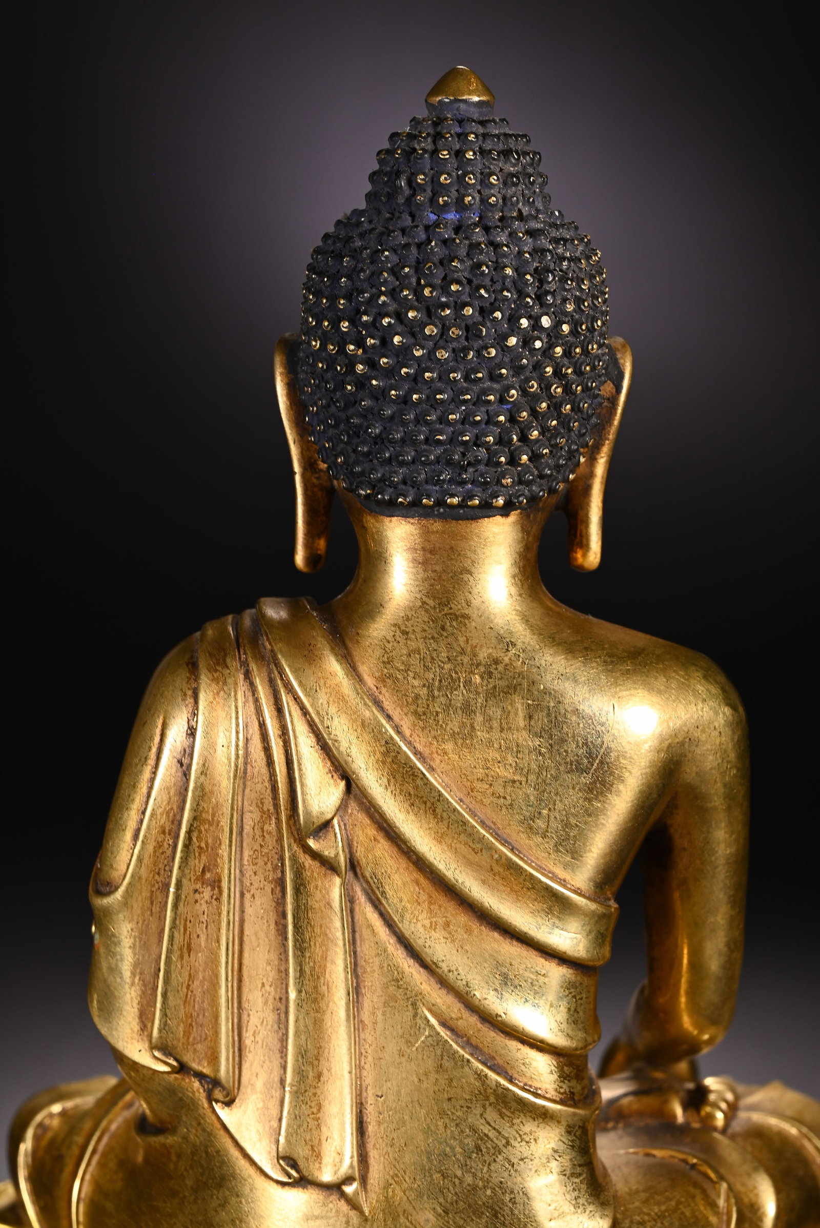 Gilt Bronze Sakyamuni Figure - 8