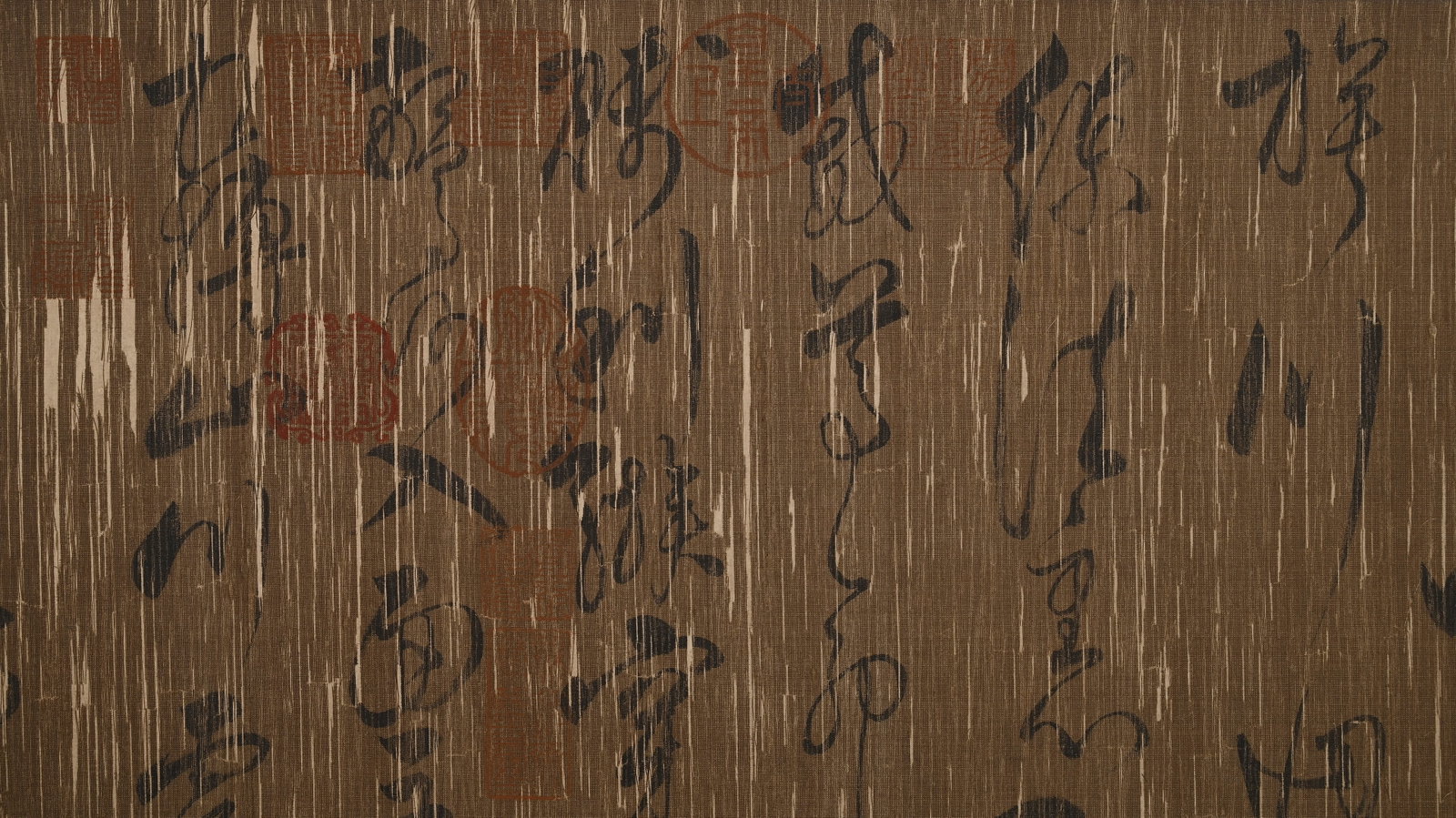 Chinese Writing Calligraphy Hand Scroll,Yue Fei Mark - 12