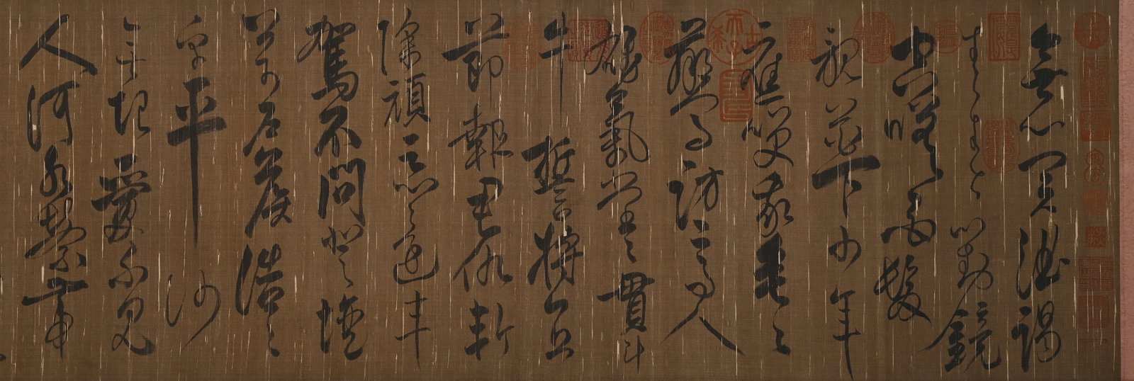 Chinese Writing Calligraphy Hand Scroll,Yue Fei Mark - 4