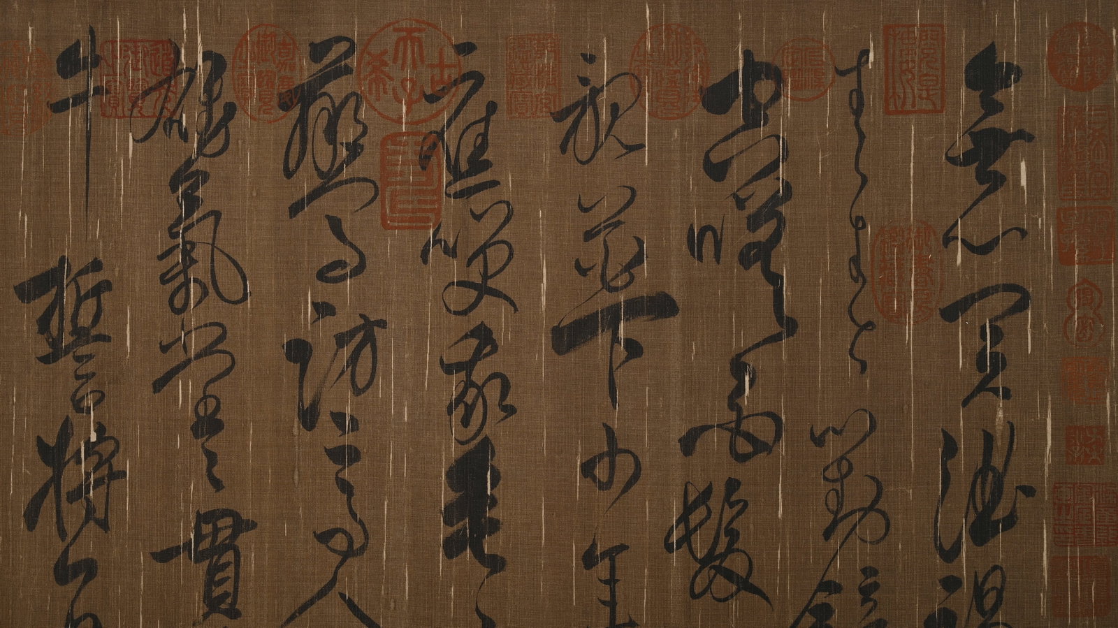 Chinese Writing Calligraphy Hand Scroll,Yue Fei Mark - 5