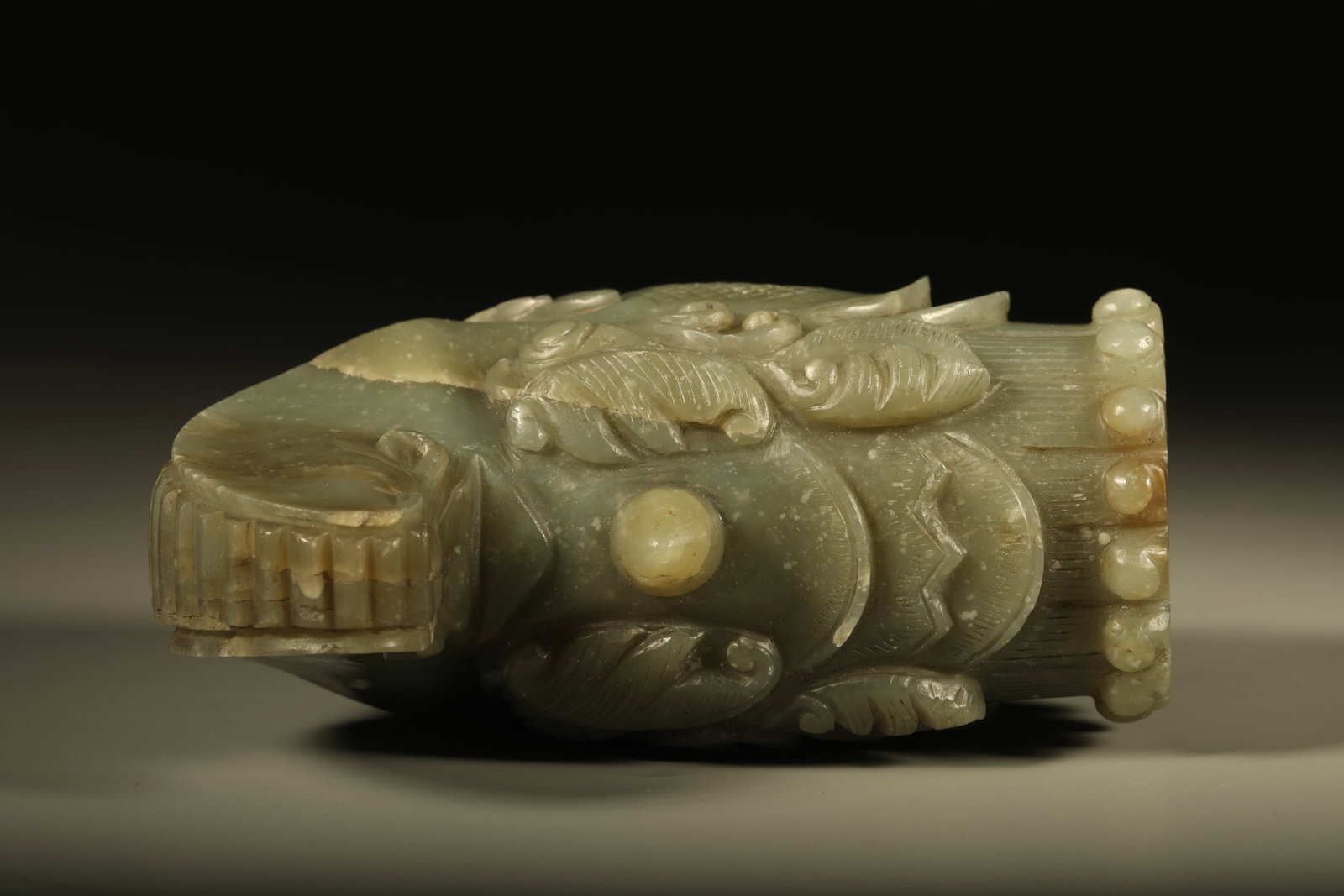 Jade Carved Dragon Shape Head - 5