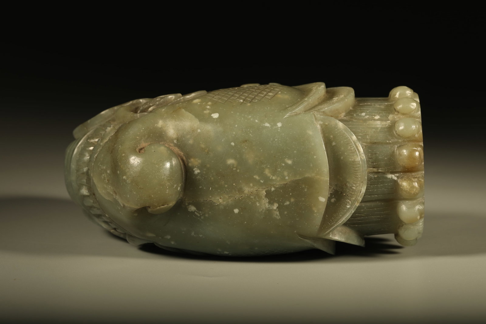 Jade Carved Dragon Shape Head - 6