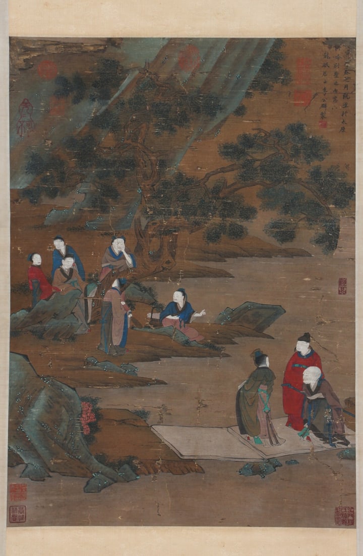 Chinese Drawing Character Story Painting,Li Gonglin Mark: Chinese Drawing Character Story Painting,Li Gonglin Mark (72 x 51cm)