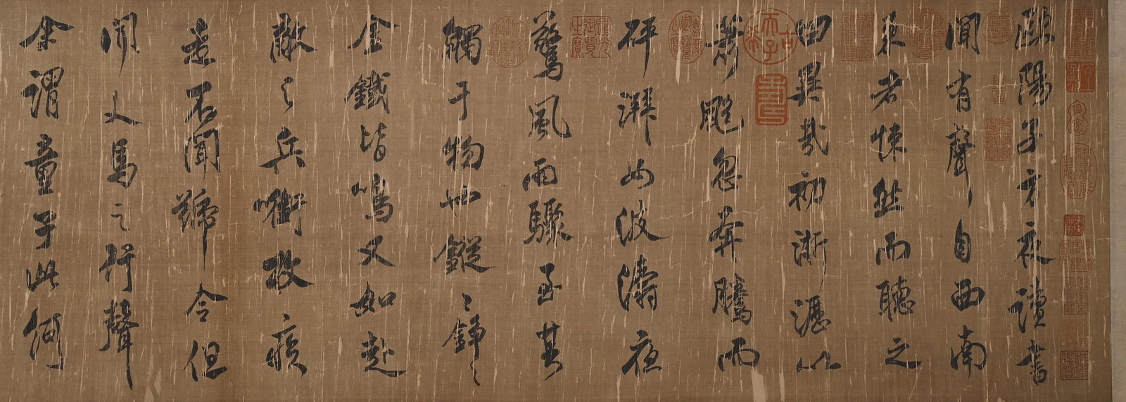 Chinese Writing Calligraphy Hand Scroll,Mi Fu Mark - 4