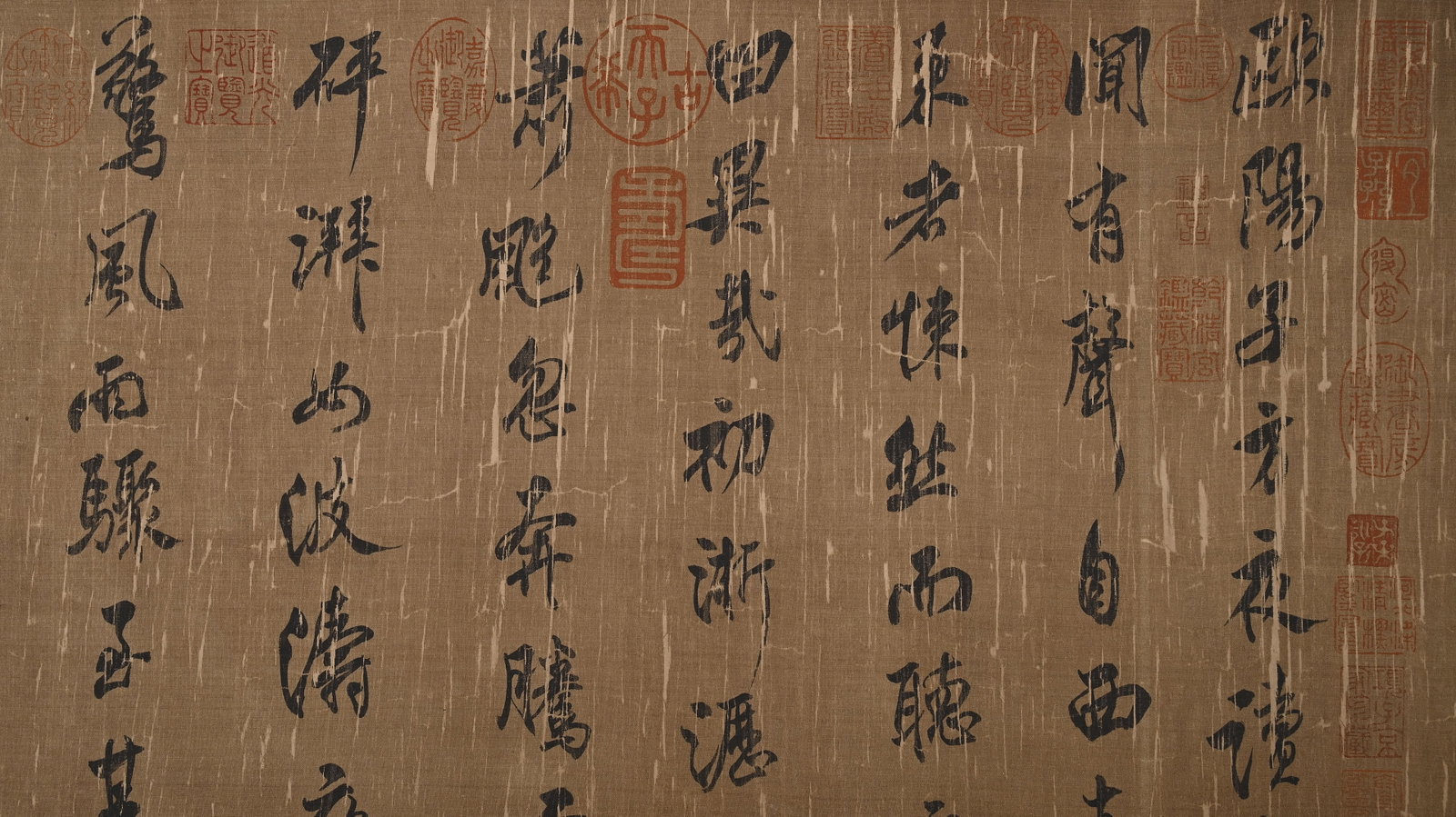 Chinese Writing Calligraphy Hand Scroll,Mi Fu Mark - 5