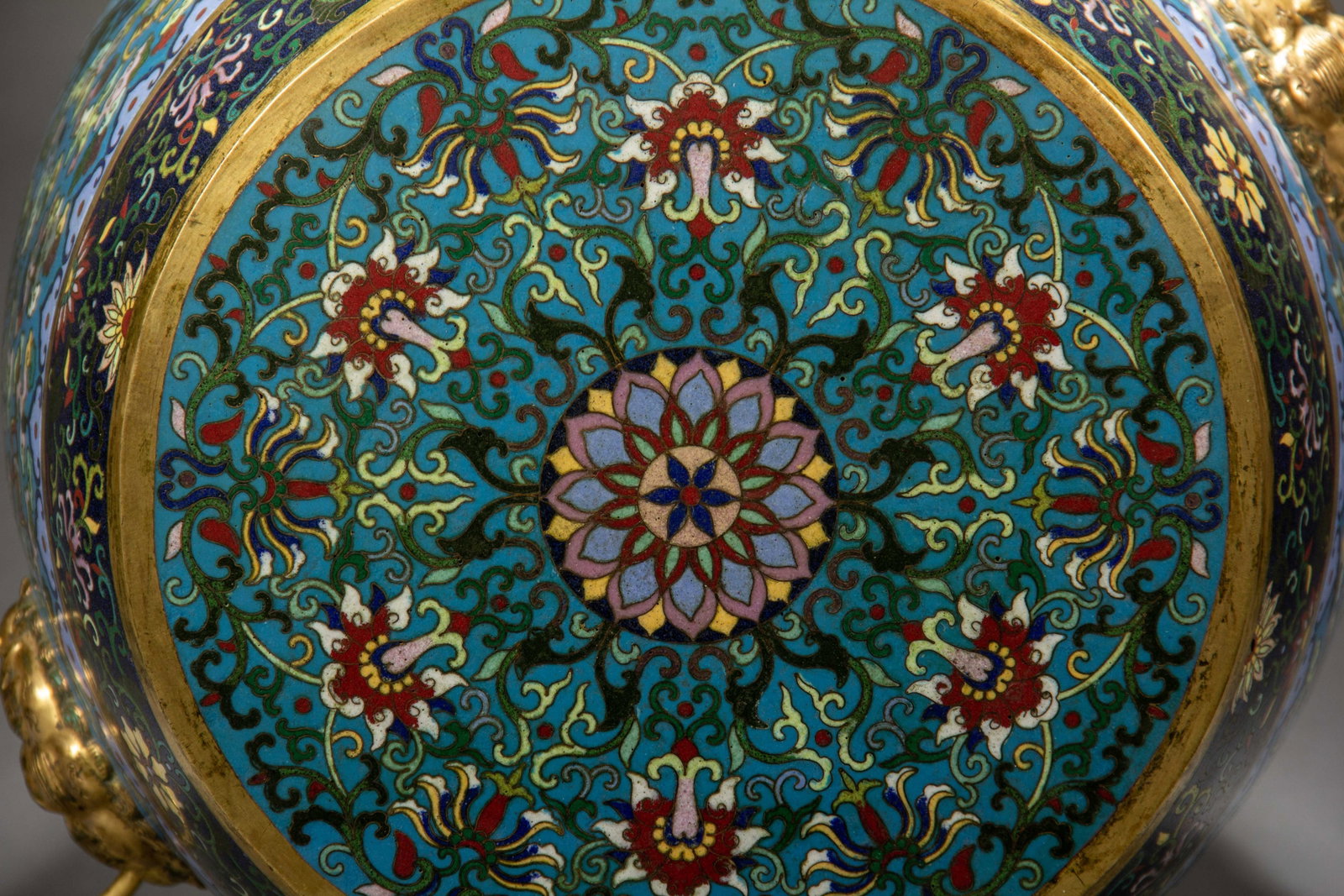 CHINESE CLOISONNE GARDEN STOOLS, PAIR - 11