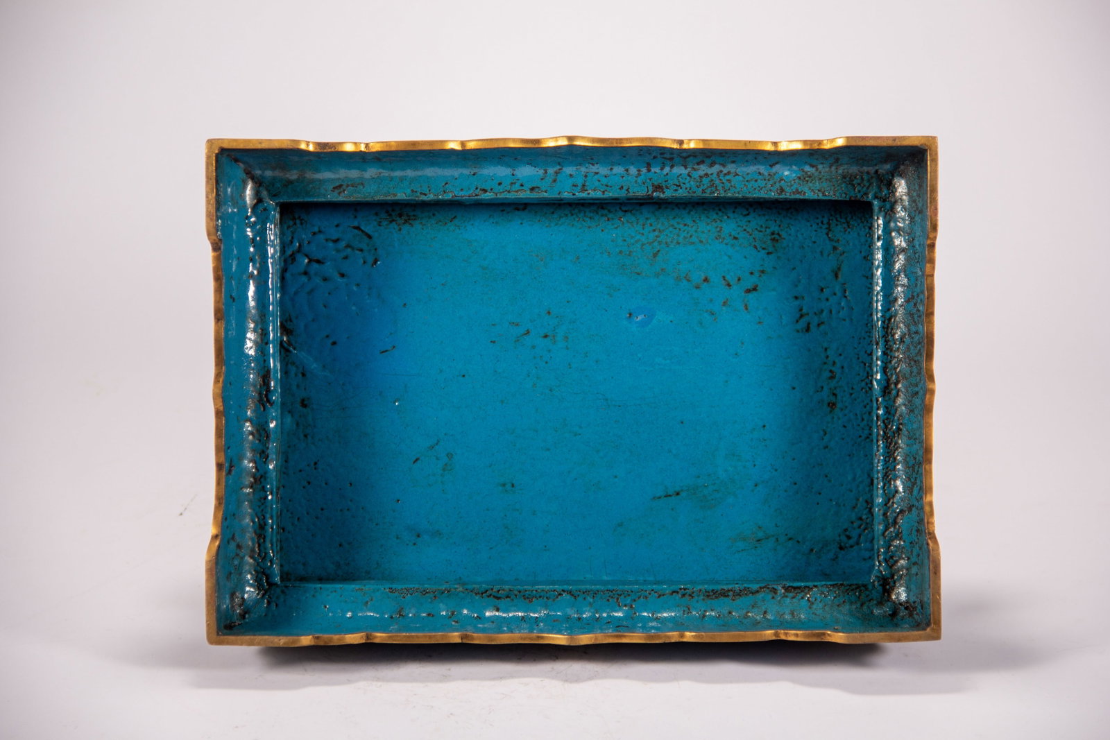 CHINESE CLOISONNE & JADE TABLE SCREEN - 11