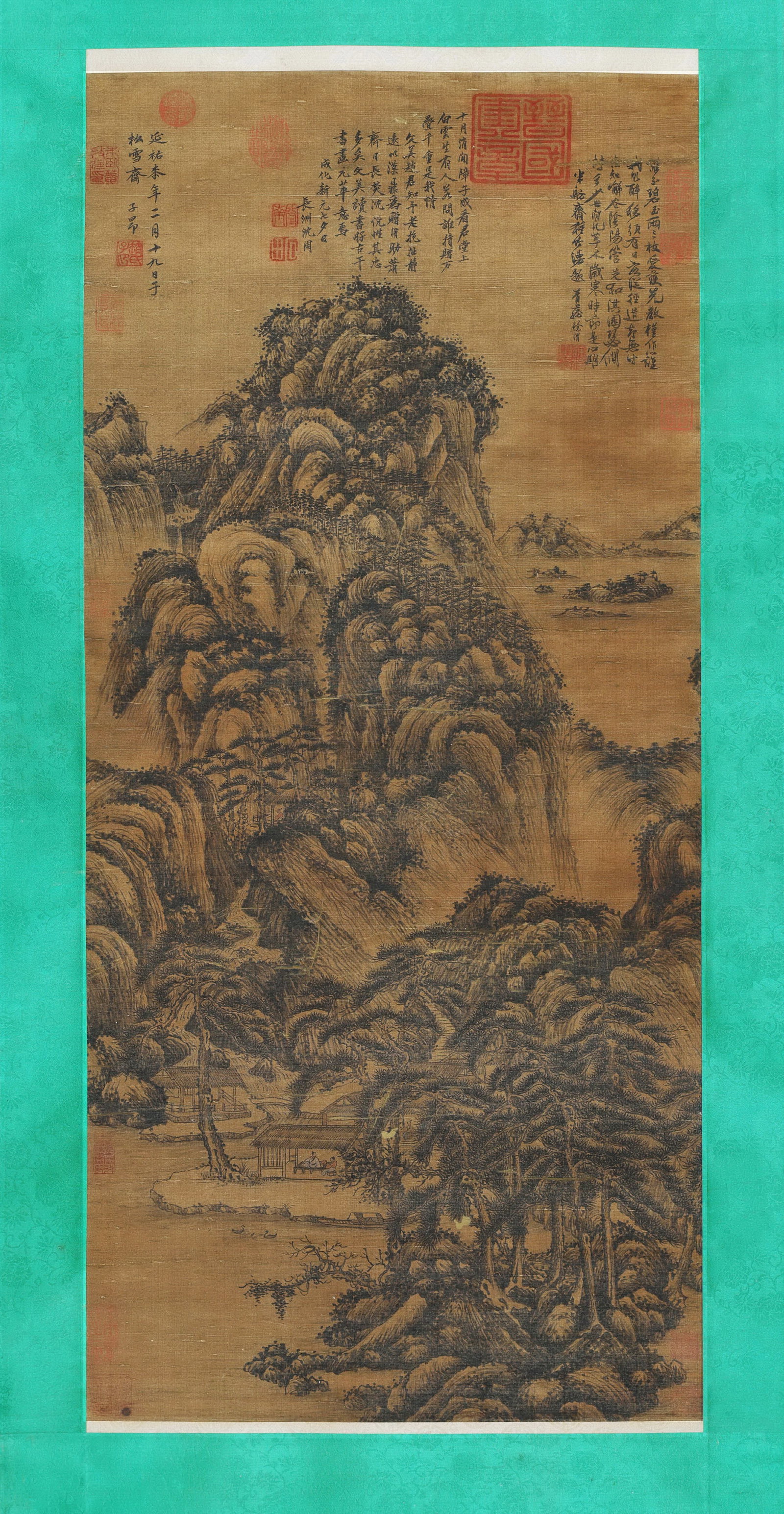 Chinese Drawing Landscape Painting,Zhao Mengfu Mark (1 of 8)