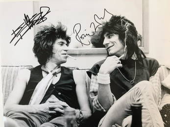 The Rolling Stones signed photo