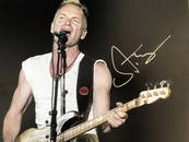 Sting signed photo