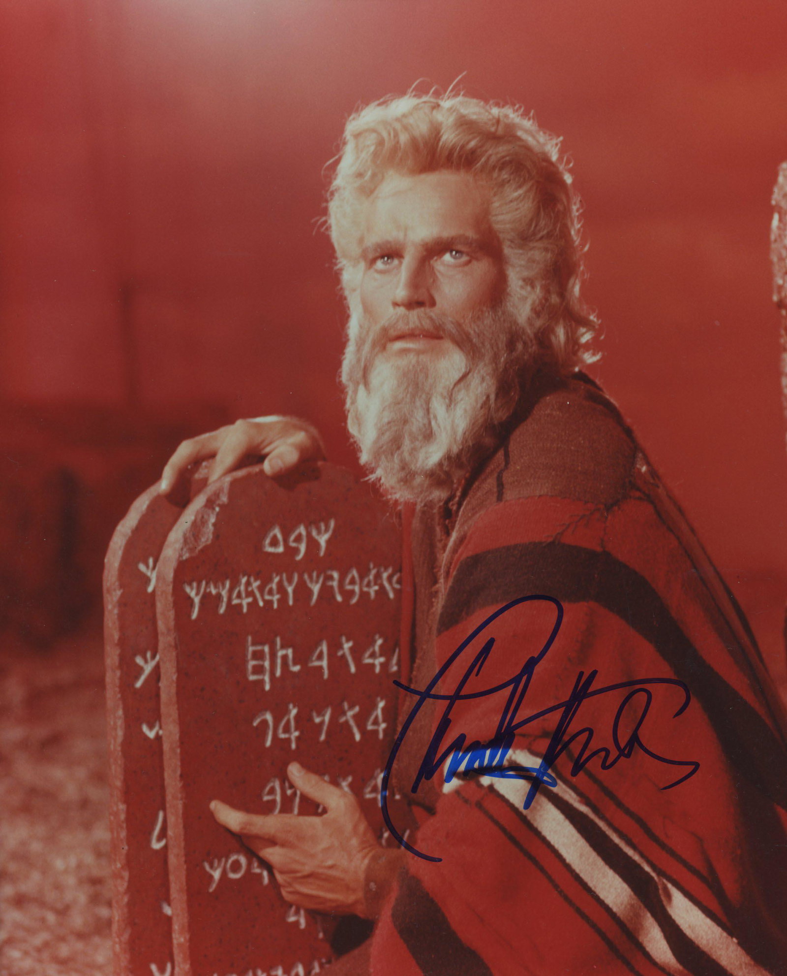 Charlton Heston signed photo (1 of 1)