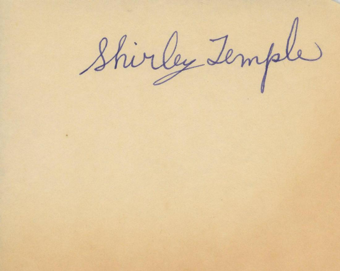 Shirley Temple signature cut (1 of 1)