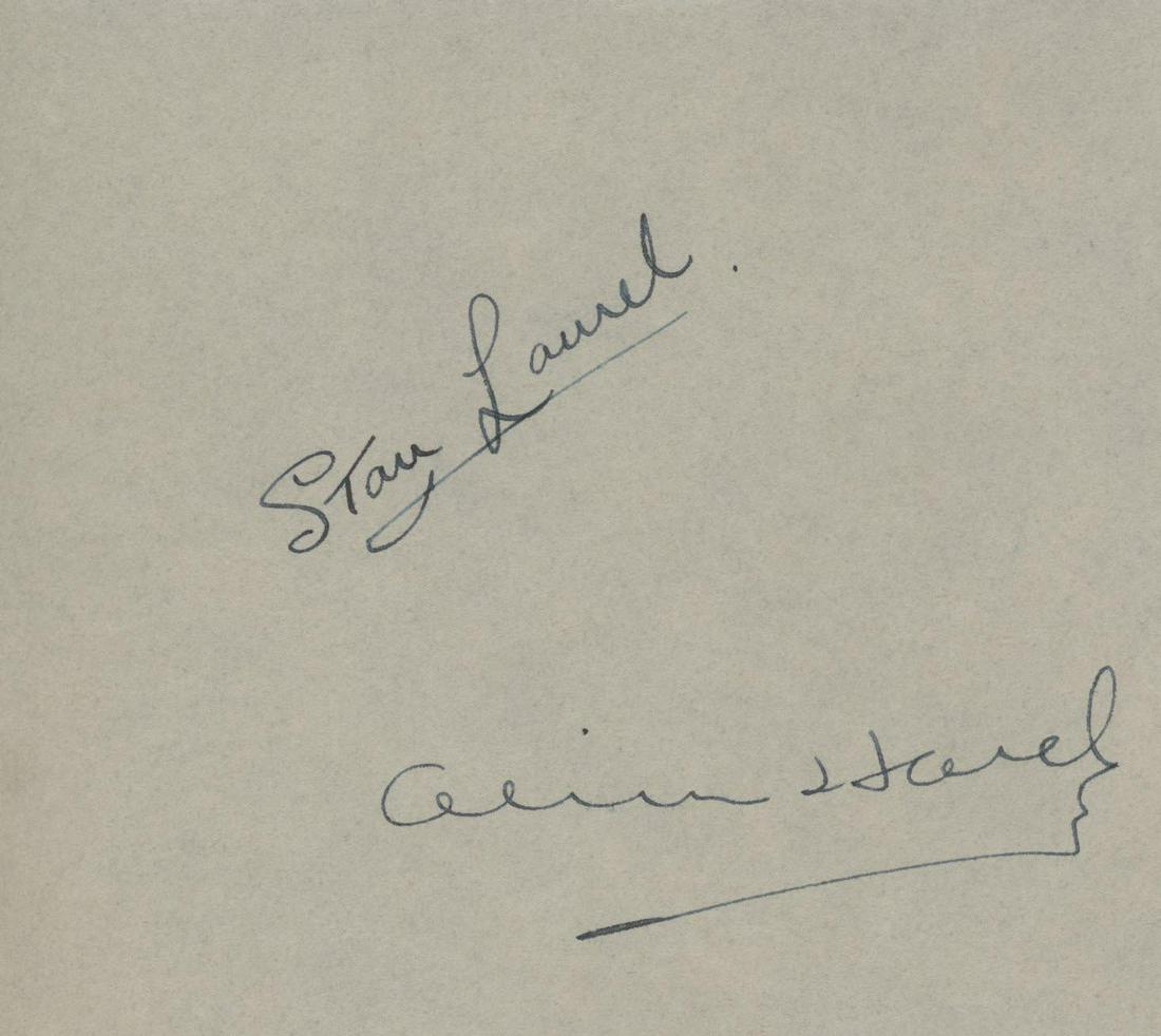 Laurel & Hardy signature cut (1 of 1)