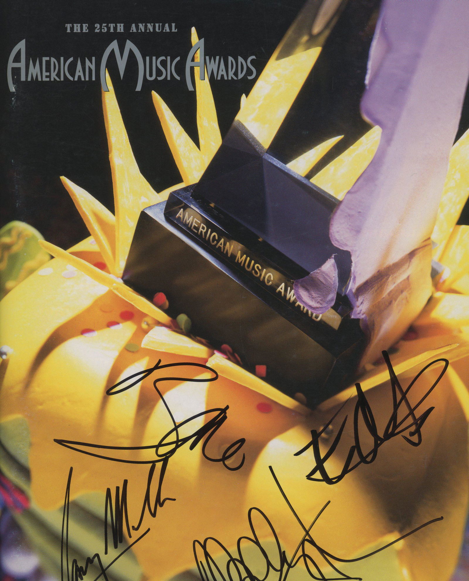 U2 signed 25th Annual American Music Awards (1 of 1)