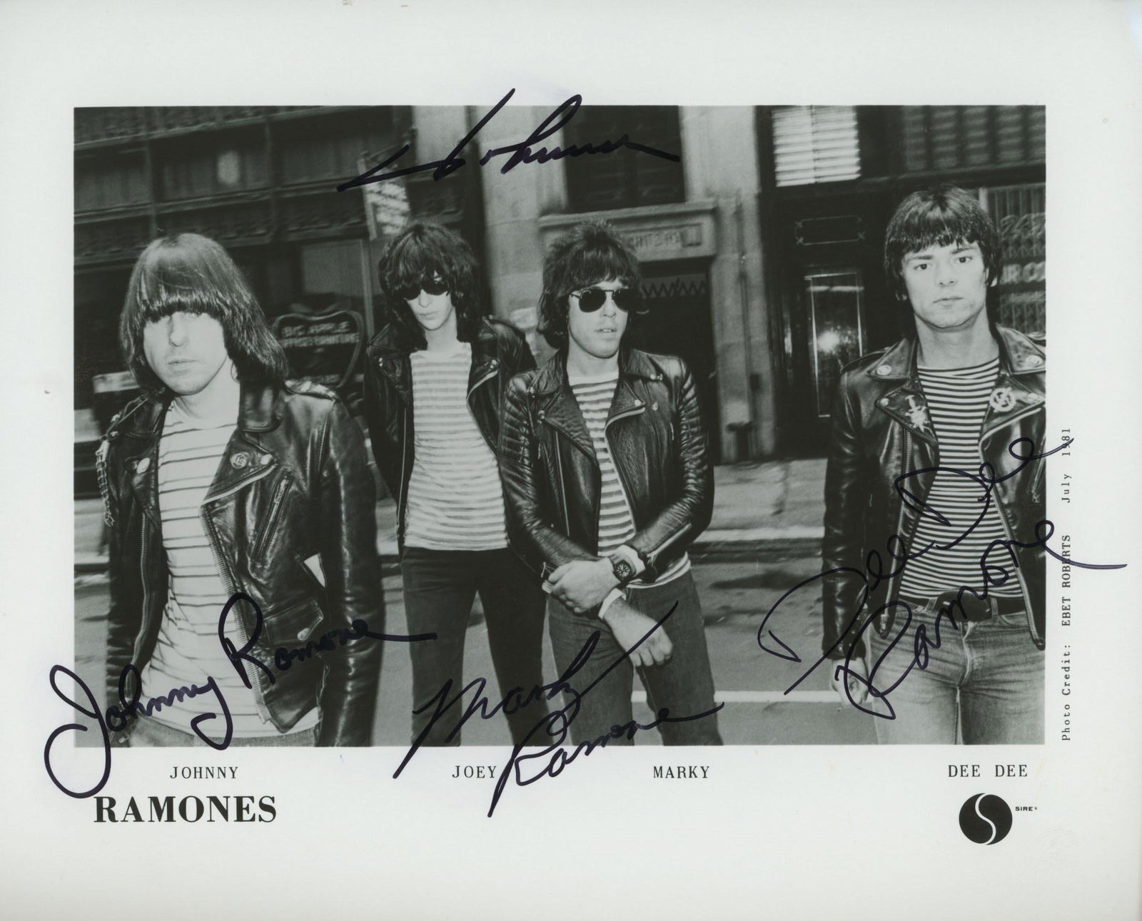 The Ramones signed photo (1 of 1)