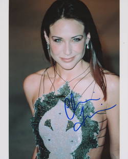 Claire Forlani signed photo: Claire Forlani signed photo. 8x10 inchesâ€”-This autograph is certified by a 20 year plus member of IADA (International Autograph Dealers Association) , UACC (Universal Autograph Collectors