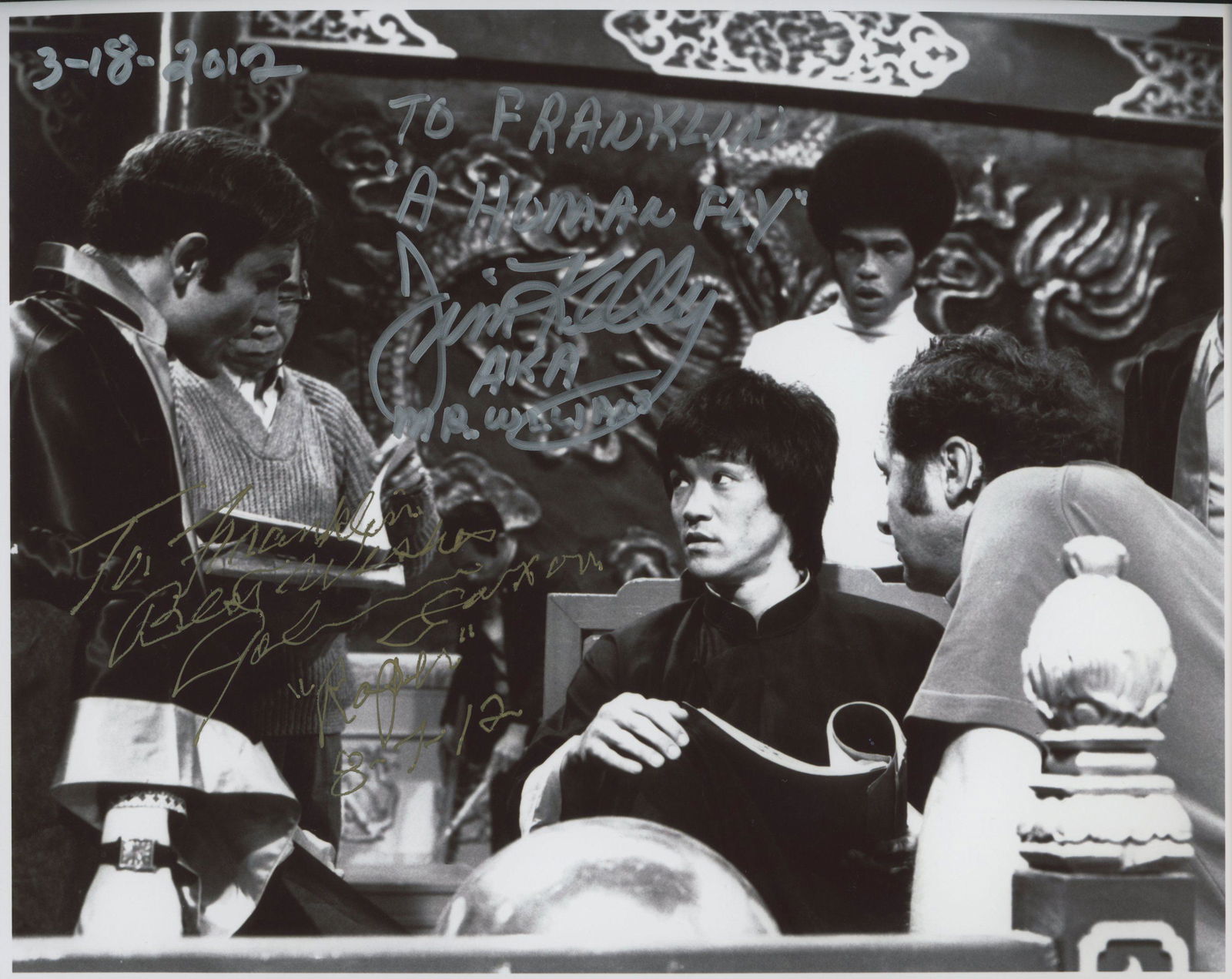 Jim Kelly and John Saxon signed photo (1 of 1)