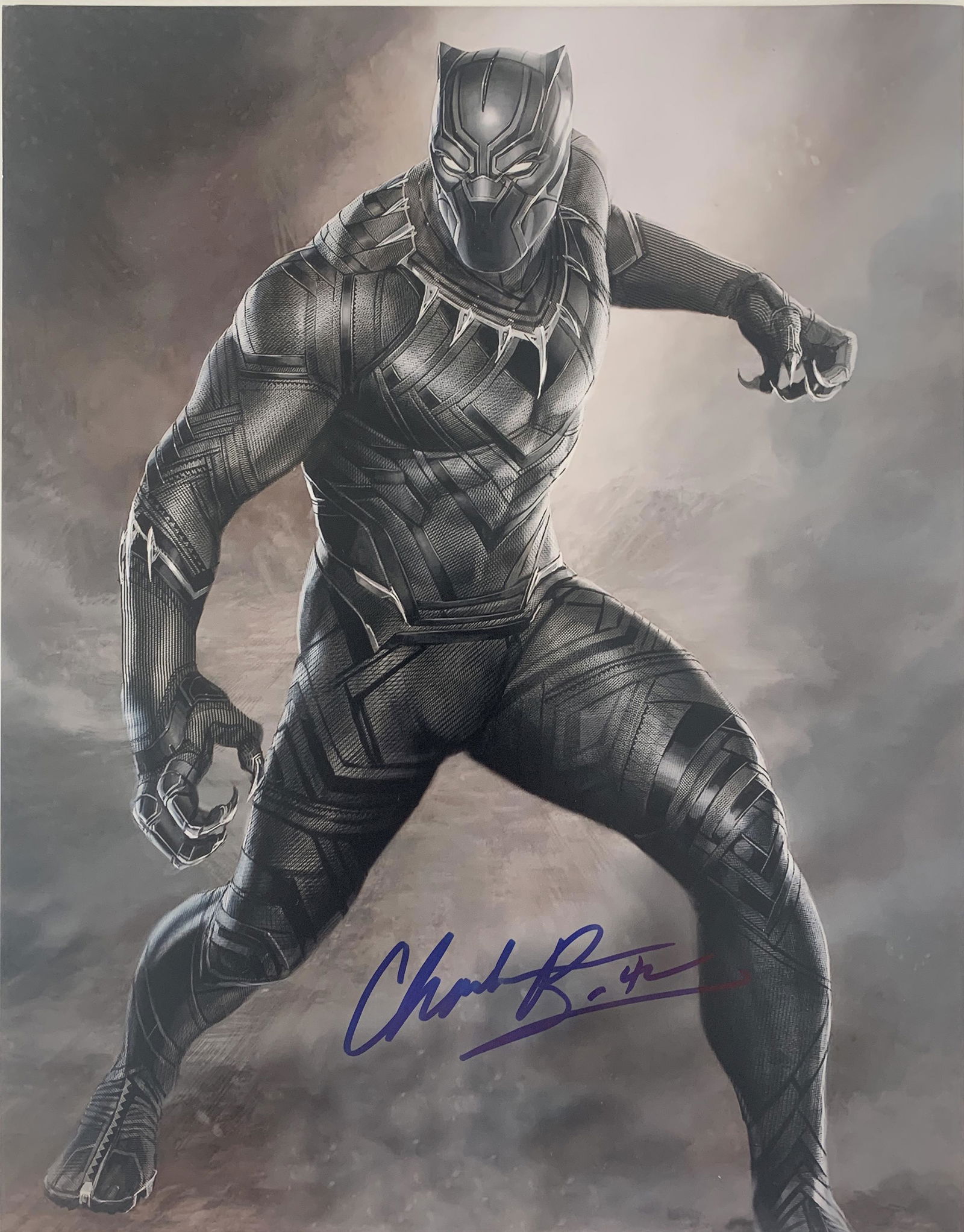 Black Panther Chadwick Boseman signed movie photo (1 of 1)