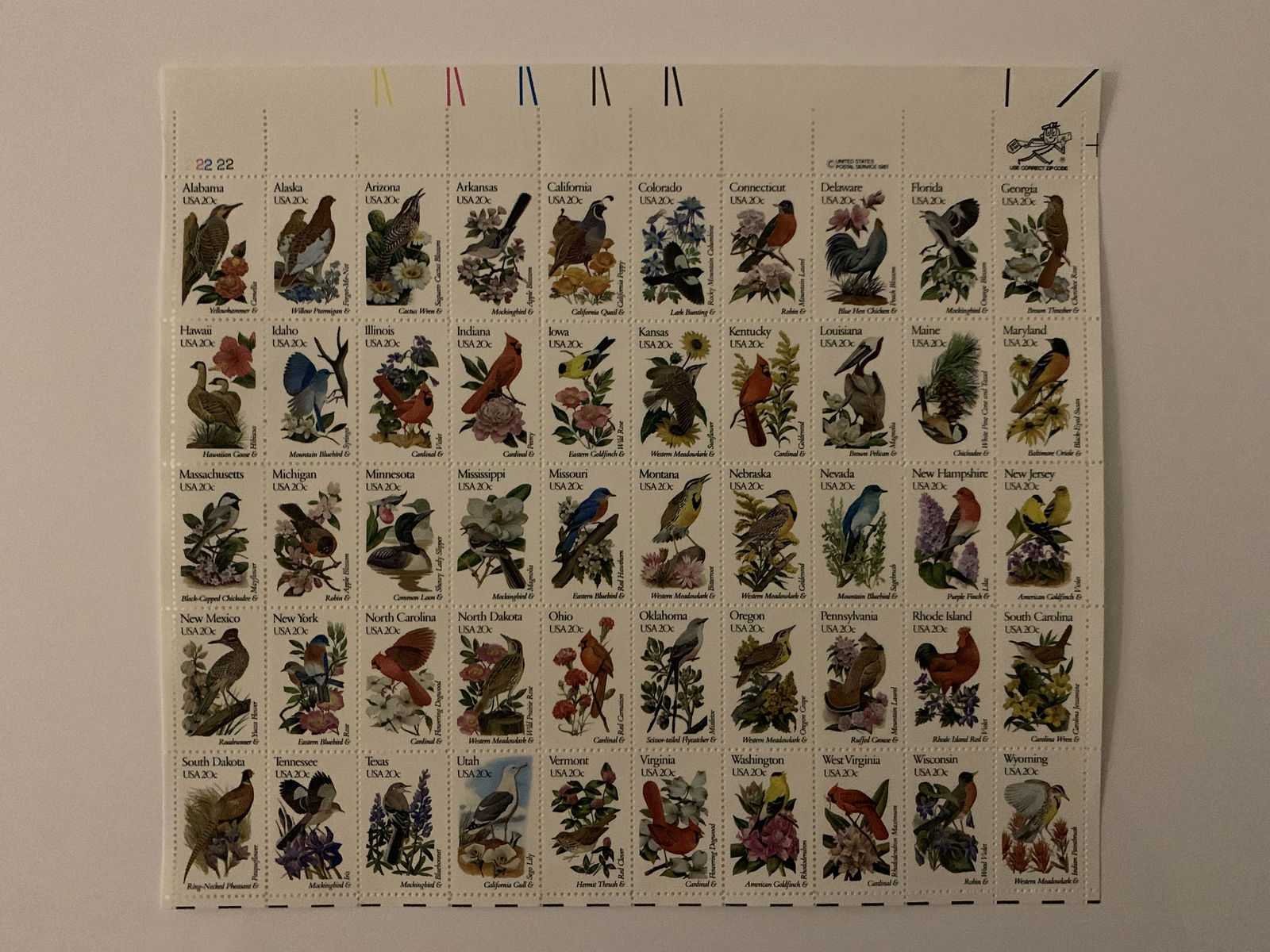 State Birds Stamp Set (1 of 1)