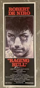 Raging Bull cast signed door poster