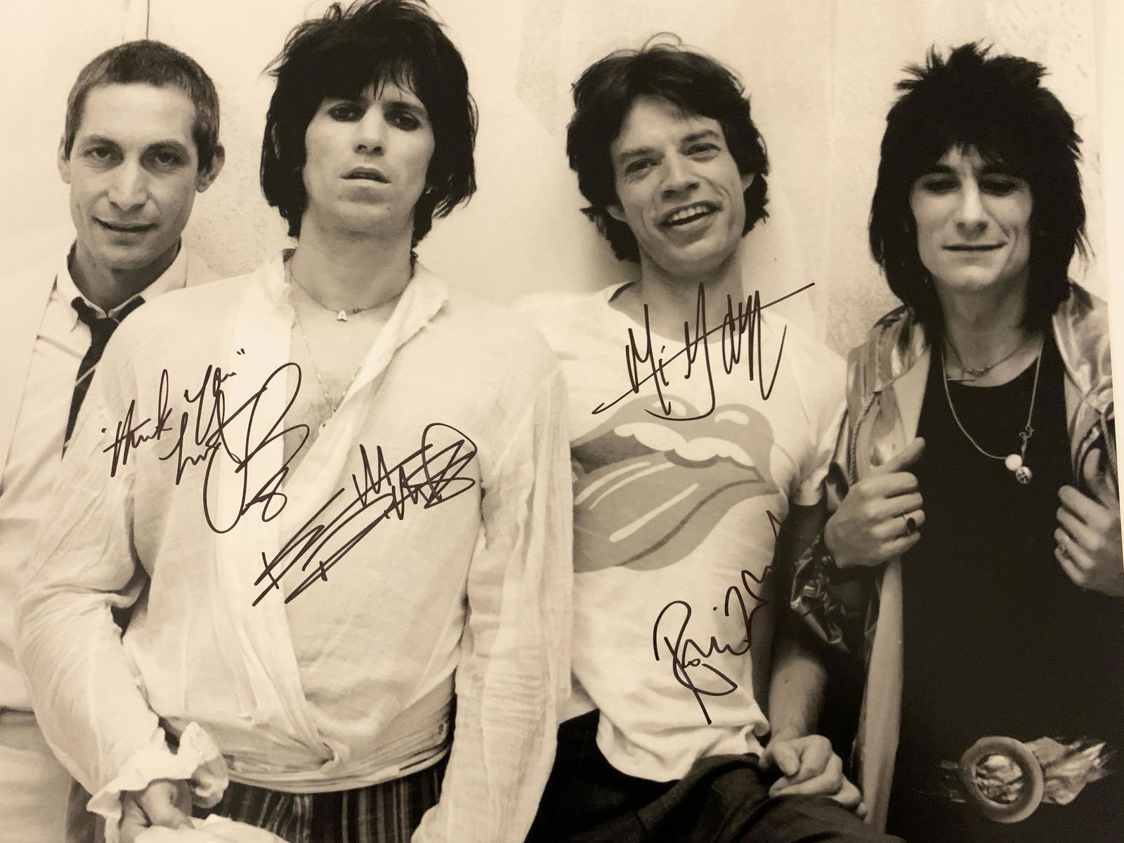The Rolling Stones signed photo (1 of 1)