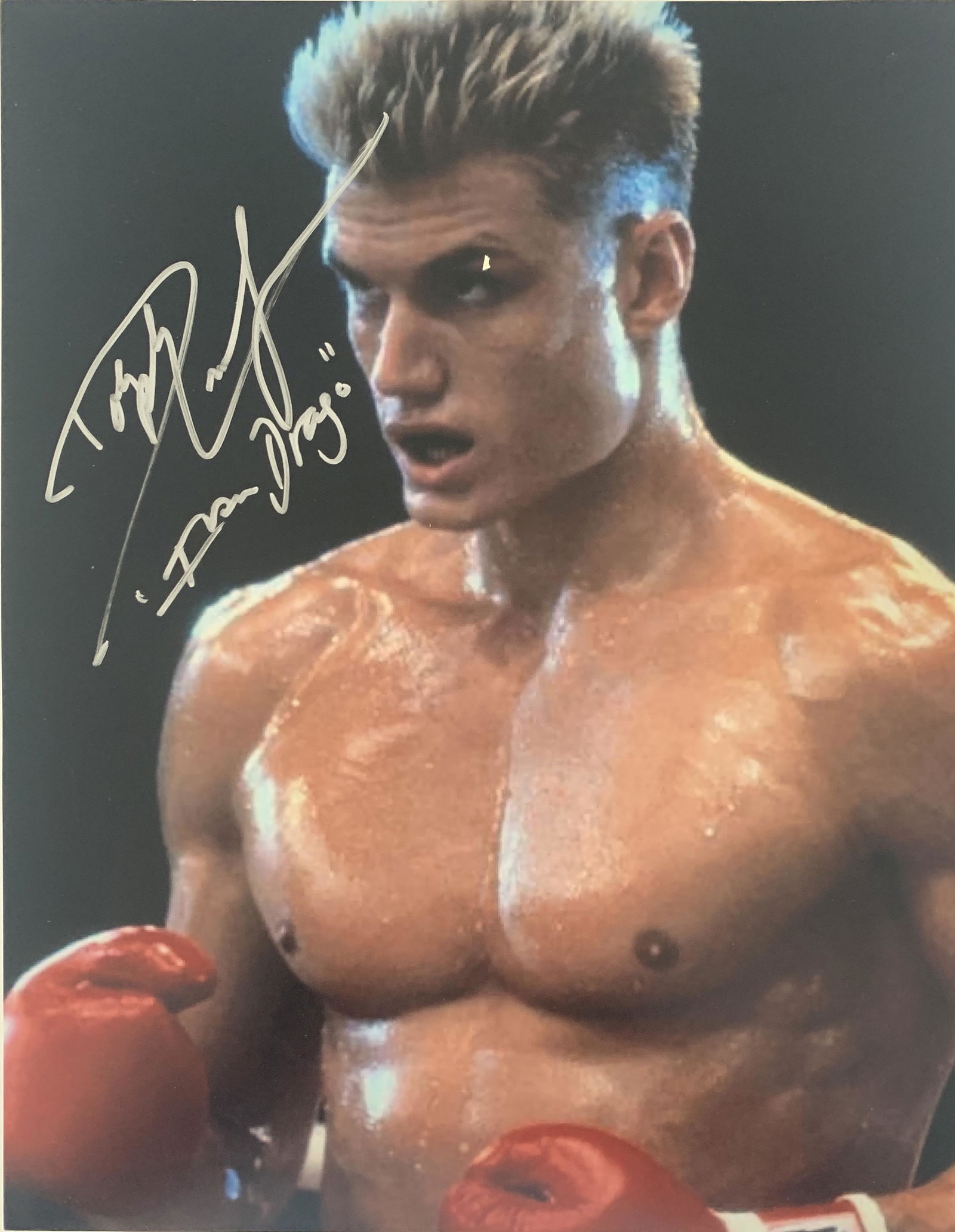 Rocky IV Dolph Lundgren signed movie photo (1 of 1)