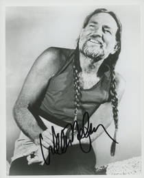 Willie Nelson signed photo