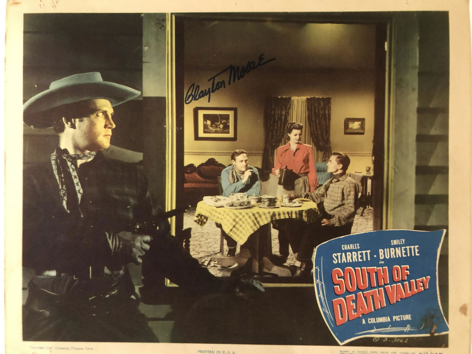 South of Death Valley signed lobby card (1 of 1)