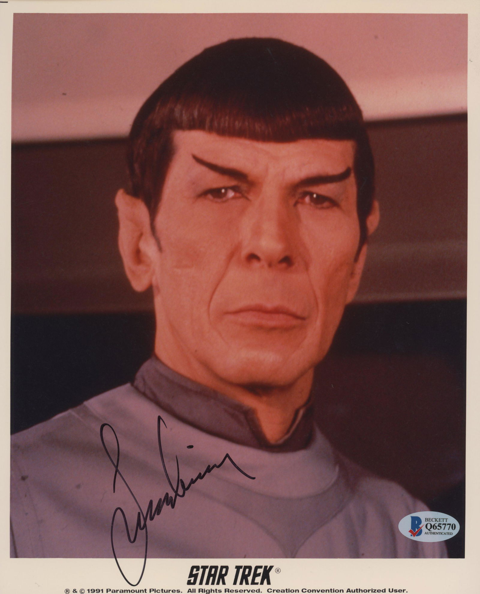 Star Trek Leonard Nimoy signed photo (1 of 1)