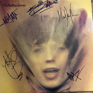 Rolling Stones Signed Goats Head Soup Album: Rolling Stones Goats Head Soup album signed by Mick Jagger, Keith Richards, Bill Wyman and Charlie Wattsâ€”This autograph is certified by a 20 year plus member of IADA (International Autograph De