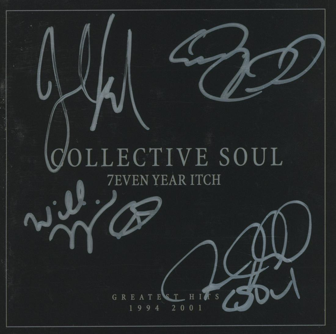 Collective Soul signed 7even Year Itch CD cover (1 of 1)