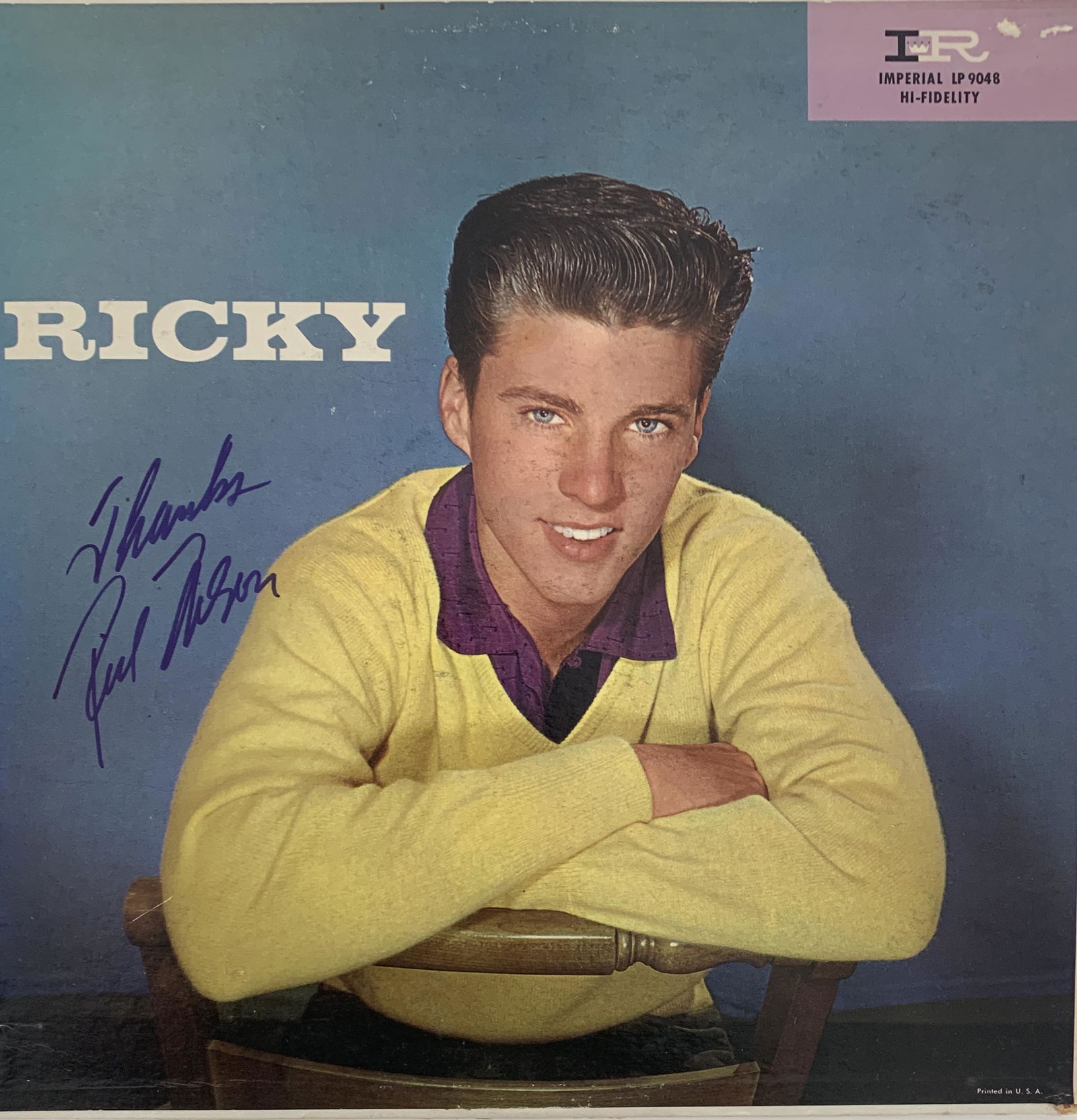 Ricky Nelson signed Ricky album (1 of 1)