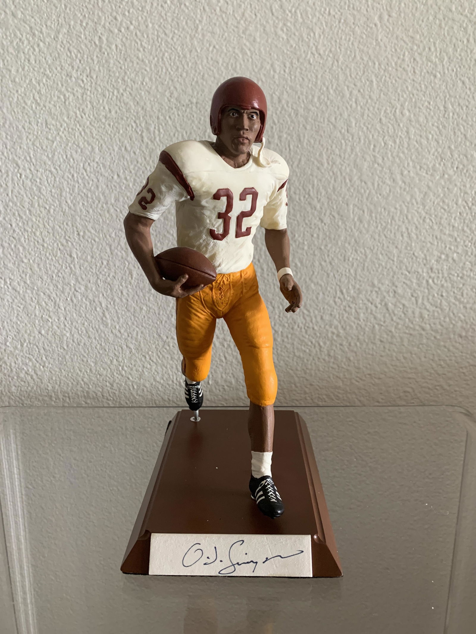 O.J. Simpson autographed figurine. The Salvino (1 of 1)