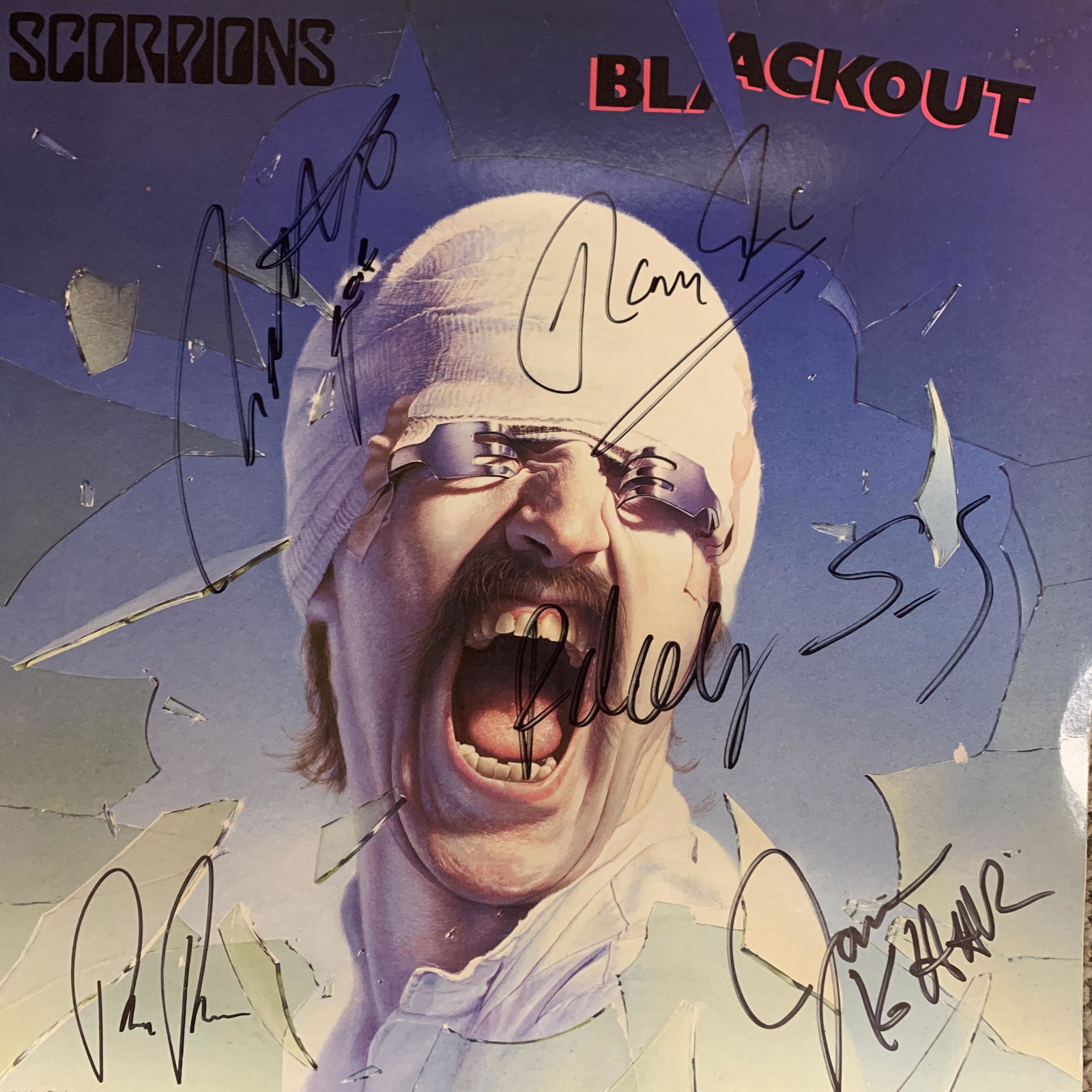 Scorpions signed Blackout album (1 of 1)