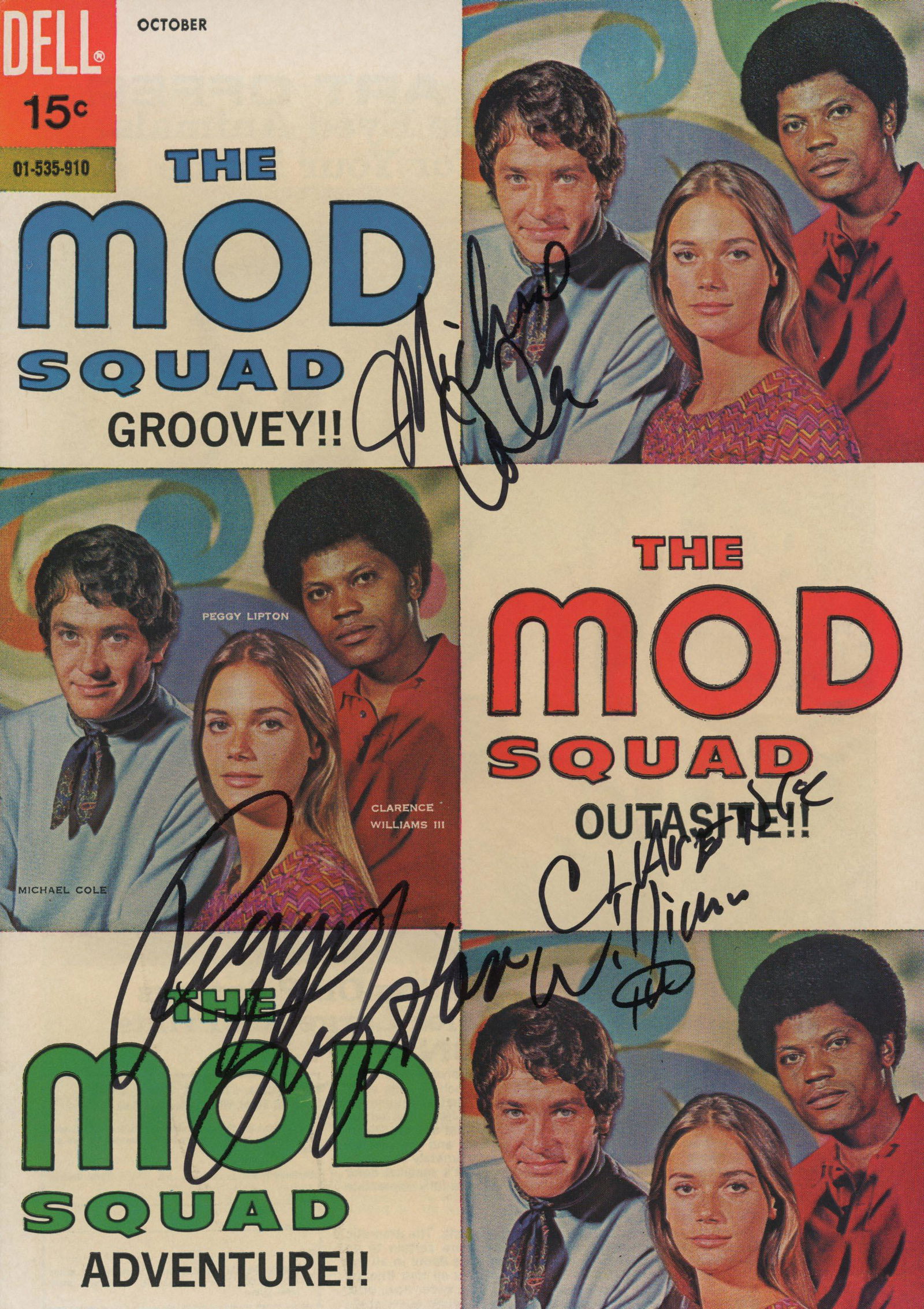 The Mod Squad signed Dell Television Series Comic (1 of 1)