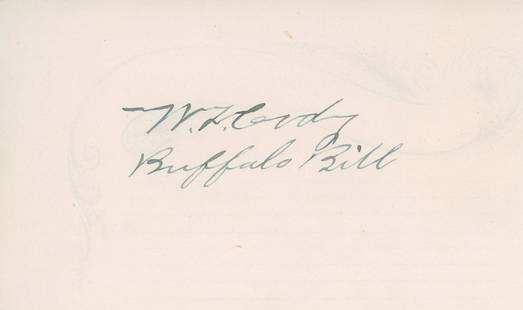 Buffalo Bill signature cut: Buffalo Bill signature cutâ€”-This autograph is certified by a 20 year plus member of IADA (International Autograph Dealers Association) , UACC (Universal Autograph Collectors Club), IACC -