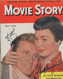 Kirk Douglas / Jane Wyman Signed Movie Story Magazine: Kirk Douglas / Jane Wyman Signed Movie Story Magazineâ€”-This autograph is certified by a 20 year plus member of IADA (International Autograph Dealers Association) , UACC (Universal Autograph