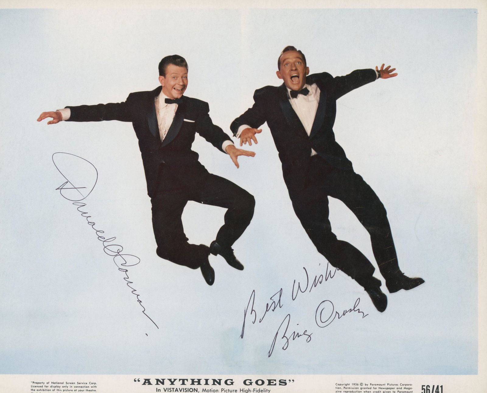 Anything Goes Donald O'Connor and Bing Crosby signed (1 of 1)