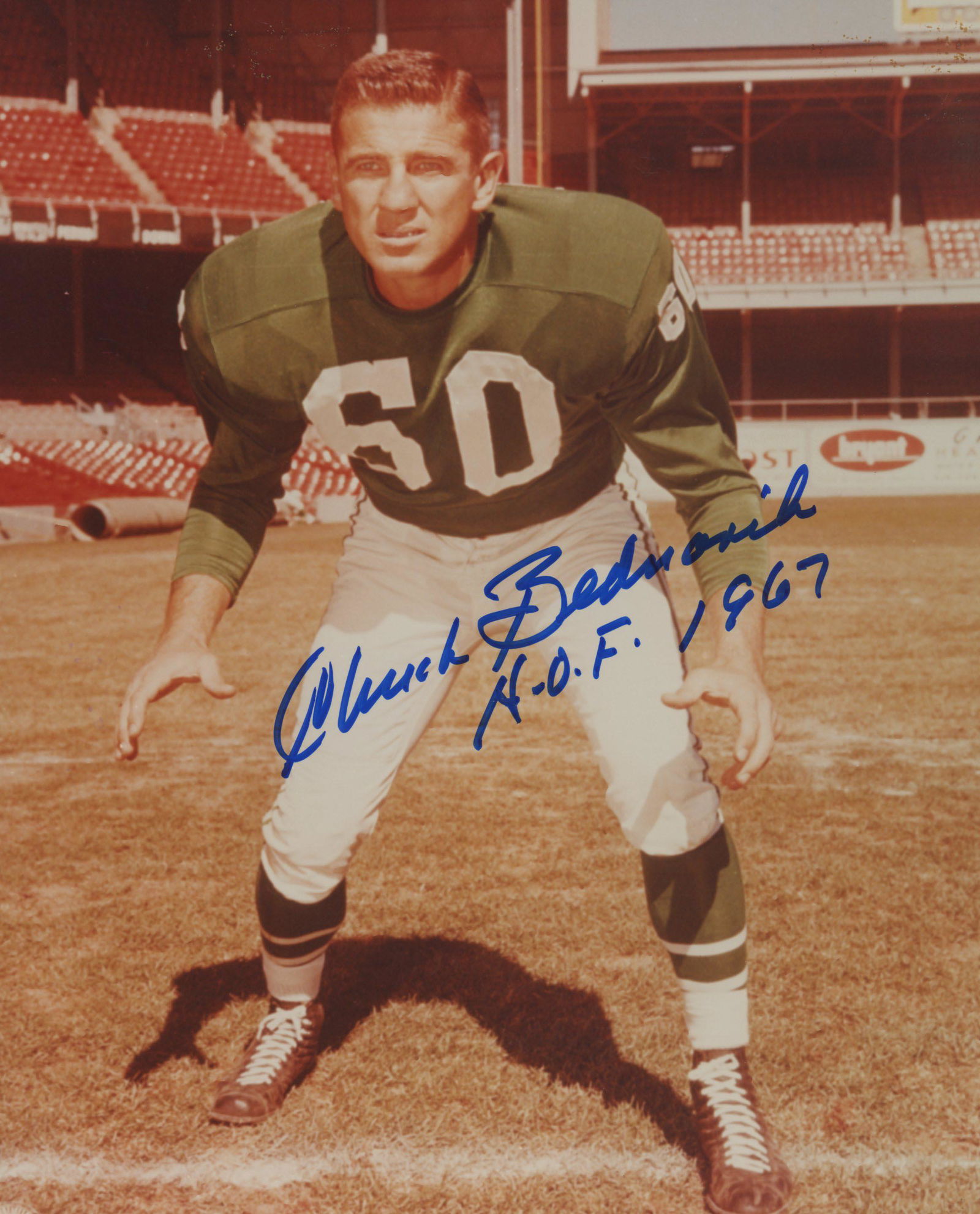 Chuck Bednarik signed photo (1 of 1)