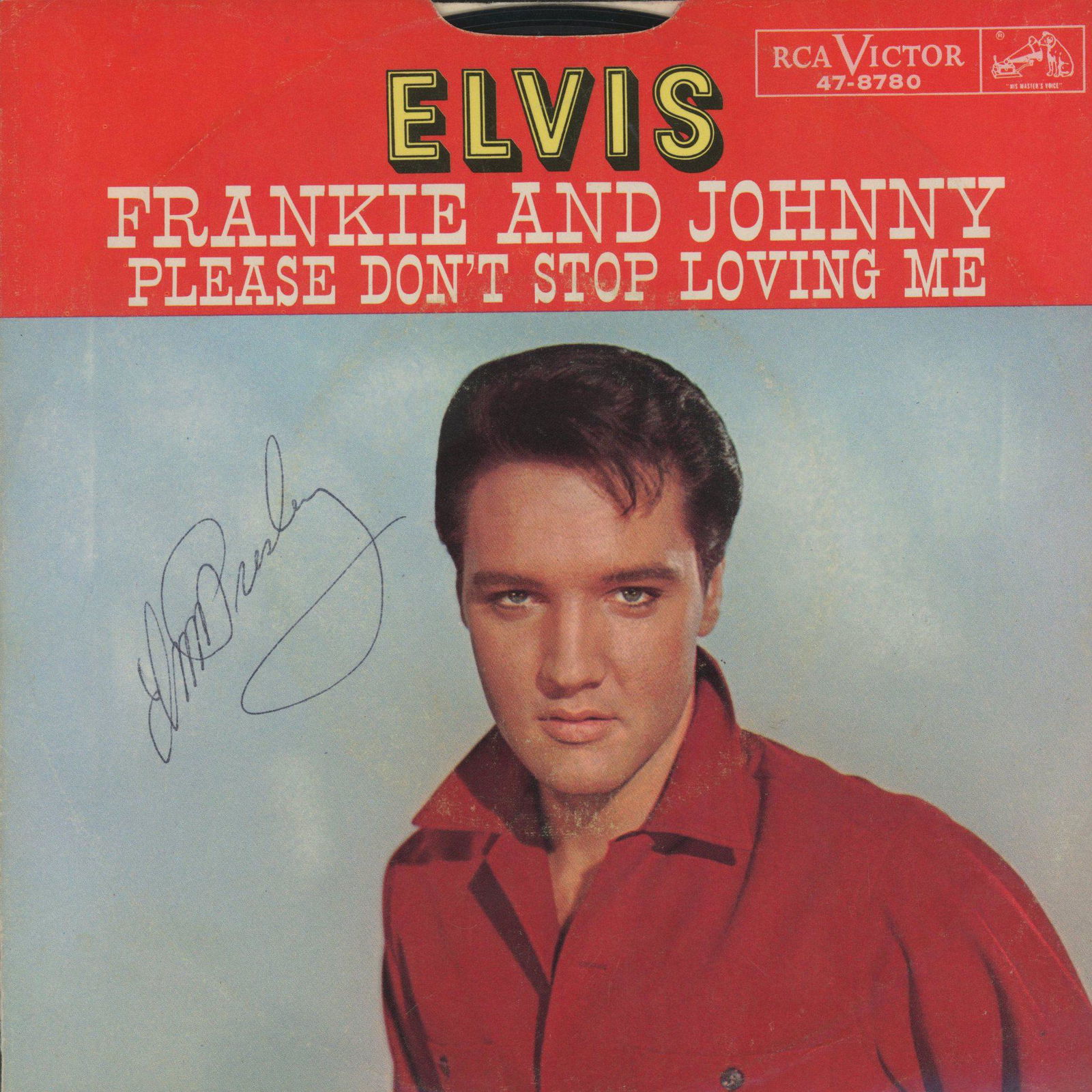 Elvis Presley signed 45 (1 of 1)