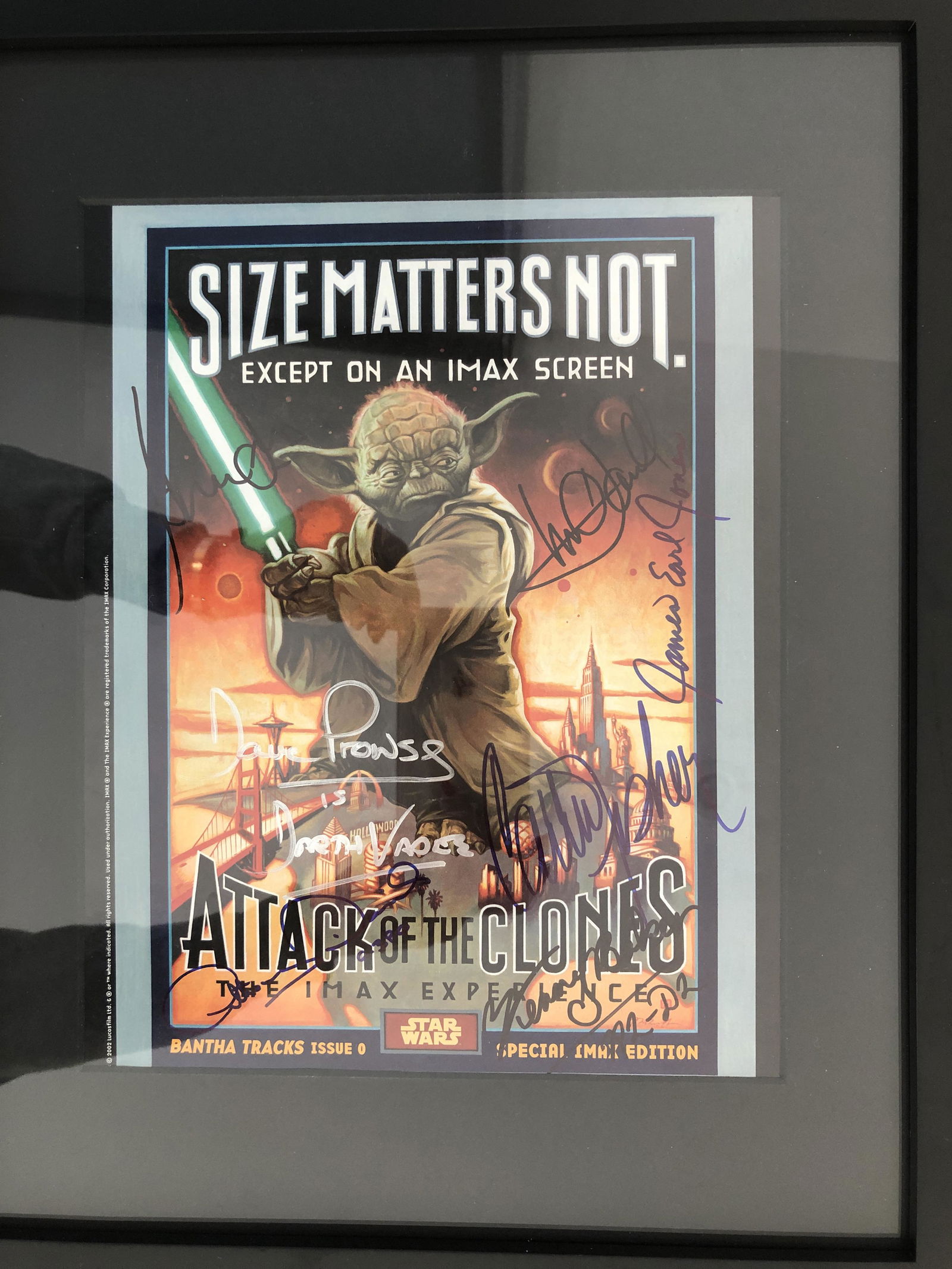 Star Wars Episode II: Attack of the Clones signed IMAX (1 of 1)