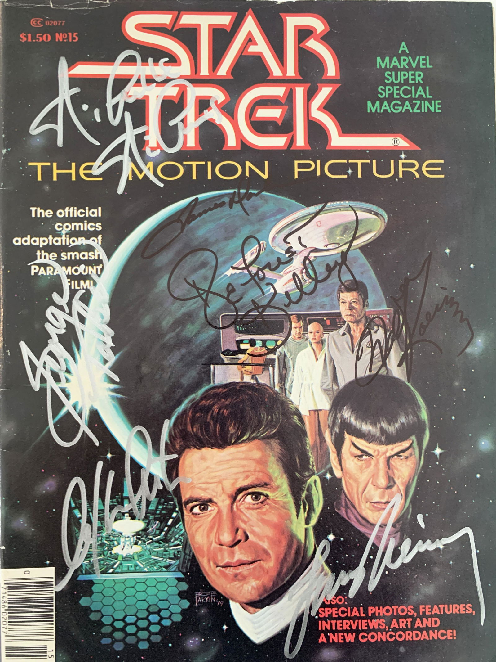 William Shatner and crew signed Star Trek magazine (1 of 1)